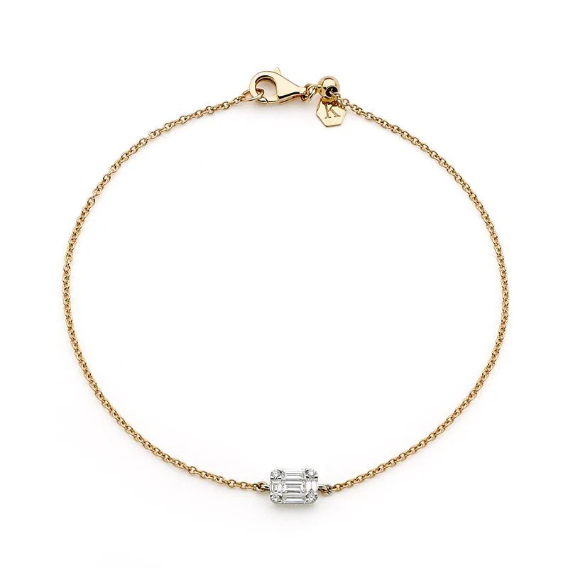 Art Deco Diamond Chain Bracelet - Image 3