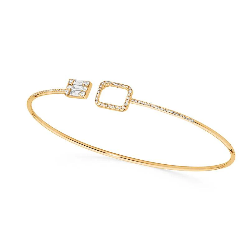Art Deco Diamond Bangle - Image 3