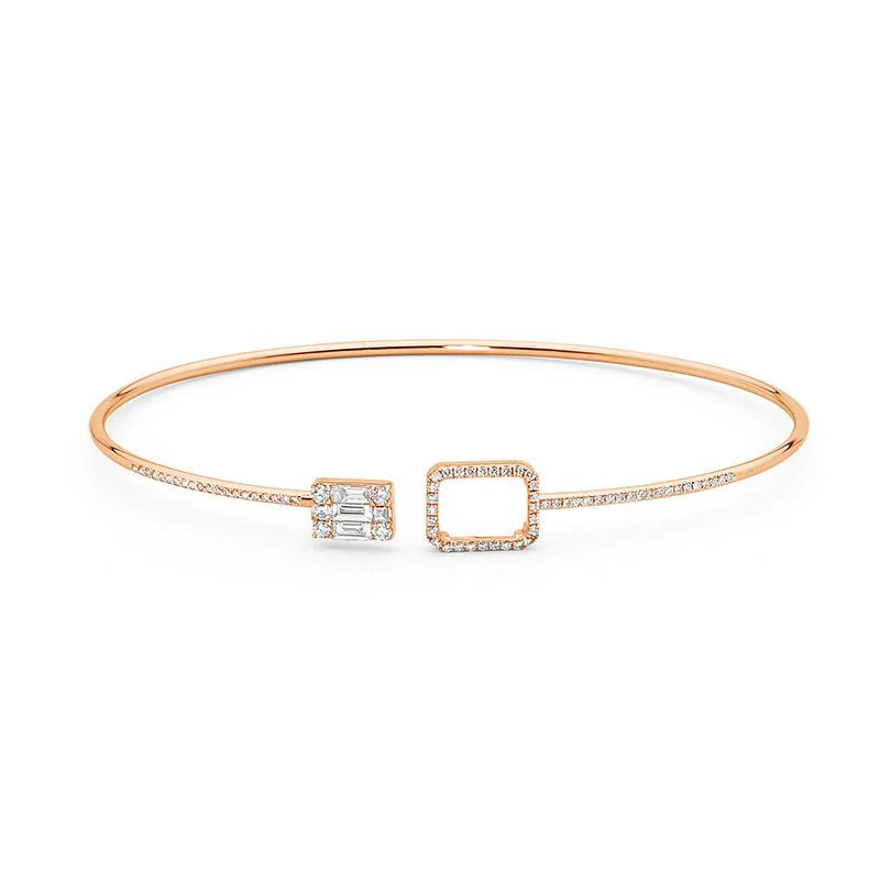 Art Deco Diamond Bangle - Image 4