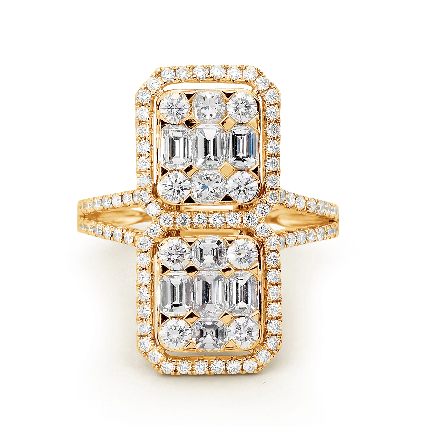 Art Deco Diamond Cocktail Ring - Image 6